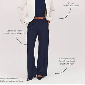J. Crew Stratus Pant in textured satin